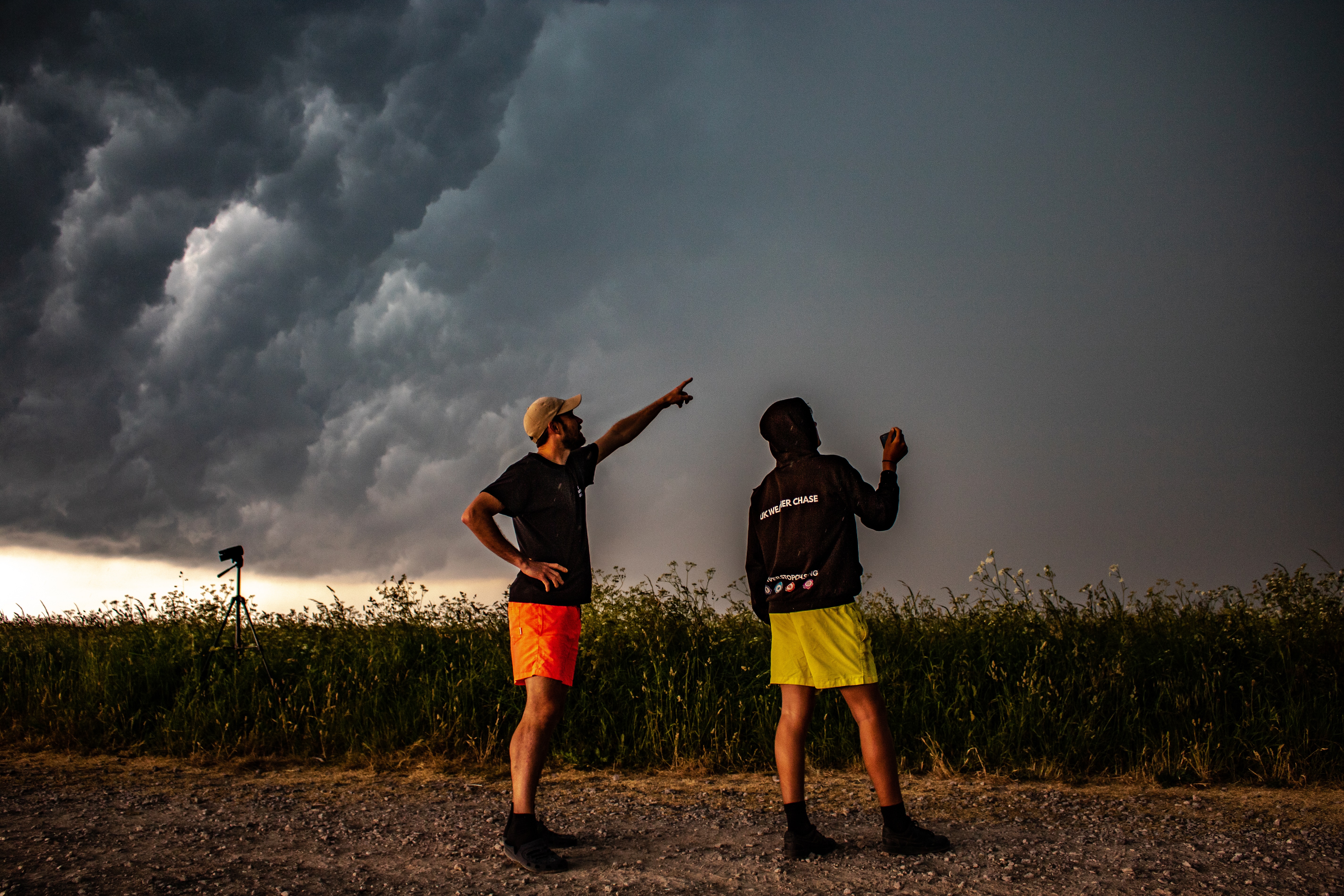 Sam and Dr Robert Harlow — UK Weather Chase team